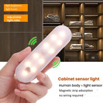 Luz de Armário LED Magnética com Sensor de Movimento, Recárregavel, 20 LEDs, 3 Temperaturas de Cor, A68-3A-11cm
