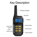 Dispositivo Inteligente de Treino para Cães com Choque Elétrico e Controlo Remoto T720 1000m, Comando Amarelo, Comando Vermelho