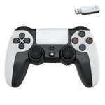 Comando Sem Fios 2.4G com Motor Duplo e Dupla Vibração de 6 Eixos para PS4 / PS5 / Android / iOS / PC