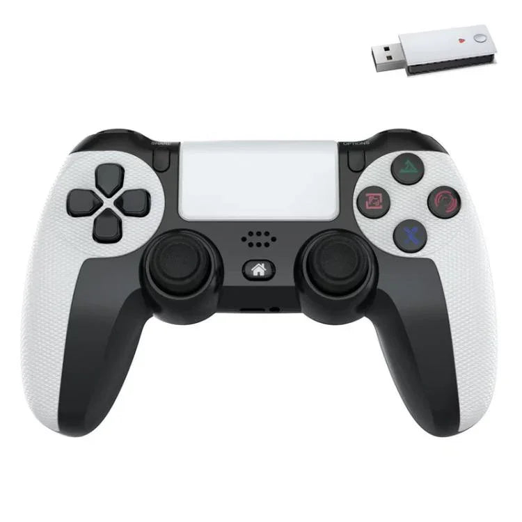 Comando Sem Fios 2.4G com Motor Duplo e Dupla Vibração de 6 Eixos para PS4 / PS5 / Android / iOS / PC