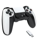 Comando Sem Fios 2.4G com Motor Duplo e Dupla Vibração de 6 Eixos para PS4 / PS5 / Android / iOS / PC