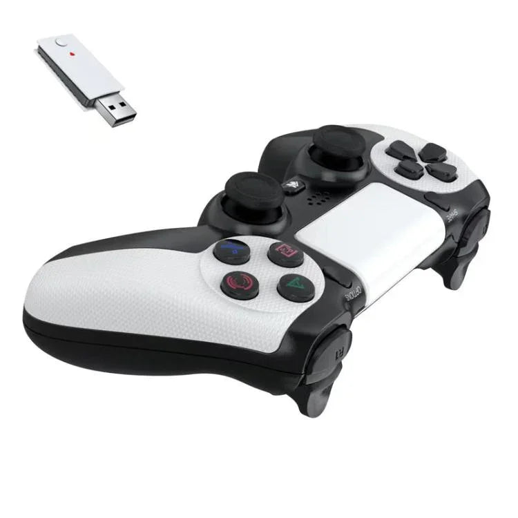 Comando Sem Fios 2.4G com Motor Duplo e Dupla Vibração de 6 Eixos para PS4 / PS5 / Android / iOS / PC