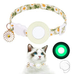 Para AirTag 2ª Geração / AirTag 1ª Geração Capa de Silicone para Rastreadores Pequena Margarida Coleira para Animais com Sino e Filme Frontal e Traseiro
