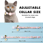 Para AirTag 2ª Geração / AirTag 1ª Geração Capa de Silicone para Rastreadores Pequena Margarida Coleira para Animais com Sino e Filme Frontal e Traseiro