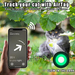Para AirTag 2ª Geração / AirTag 1ª Geração Capa de Silicone para Rastreadores Pequena Margarida Coleira para Animais com Sino e Filme Frontal e Traseiro