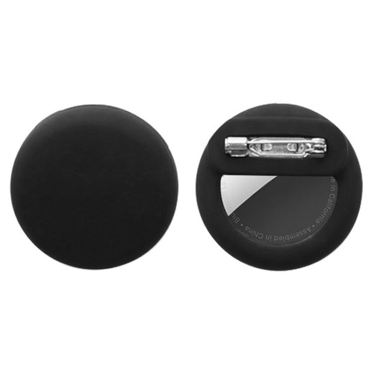 Para AirTag 2ª Geração / AirTag 1ª Geração Capa Redonda de Silicone para Rastreadores com Alfinetes de Segurança Ocultos em Roupas e Sapatos