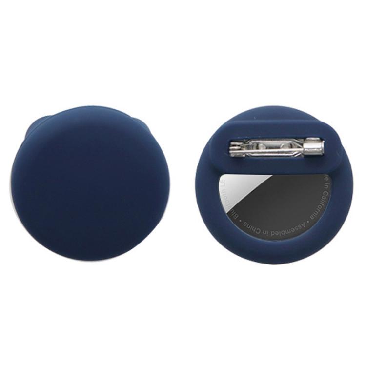 Para AirTag 2ª Geração / AirTag 1ª Geração Capa Redonda de Silicone para Rastreadores com Alfinetes de Segurança Ocultos em Roupas e Sapatos