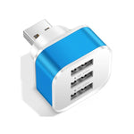 Hub USB 2.0 Expansor de 3 Portas