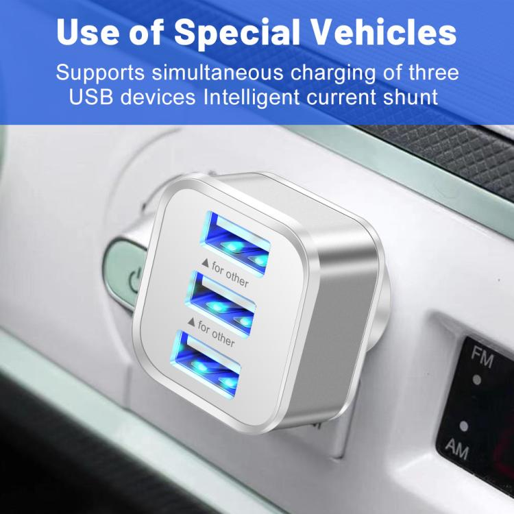 Hub USB 2.0 Expansor de 3 Portas