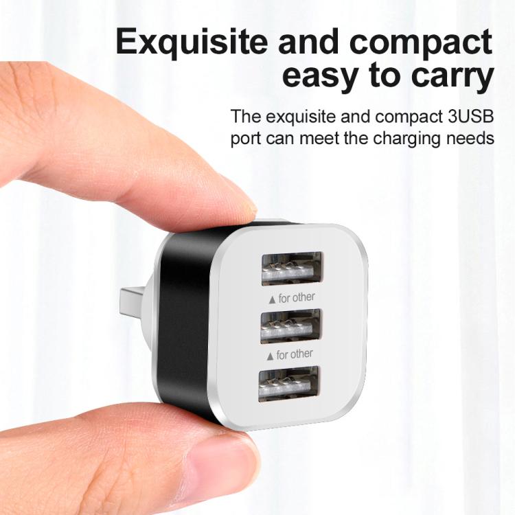 Hub USB 2.0 Expansor de 3 Portas