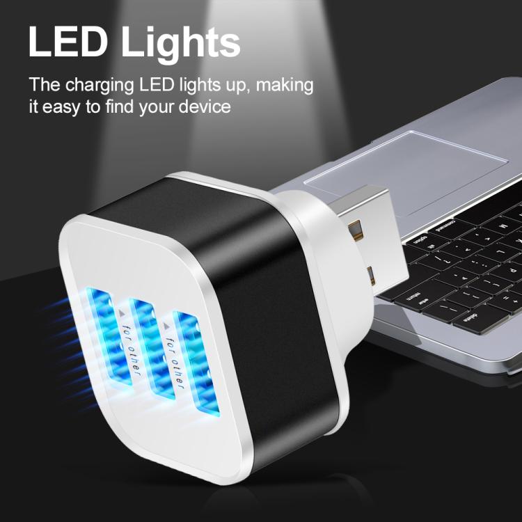 Hub USB 2.0 Expansor de 3 Portas