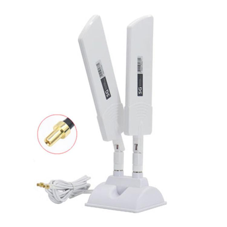 Antena Externa para Router 5G 42dbi Cobertura WiFi de Longo Alcance para Exterior, SMA Macho Preto, TS9 Preto, SMA Macho Branco, TS9 Branco