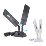 Antena Externa para Router 5G 42dbi Cobertura WiFi de Longo Alcance para Exterior, SMA Macho Preto, TS9 Preto, SMA Macho Branco, TS9 Branco