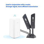 Antena Externa para Router 5G 42dbi Cobertura WiFi de Longo Alcance para Exterior, SMA Macho Preto, TS9 Preto, SMA Macho Branco, TS9 Branco