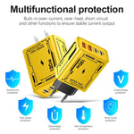 Carregador Multiporta para Telemóvel com 2 USB + 2 PD Type-C 2A