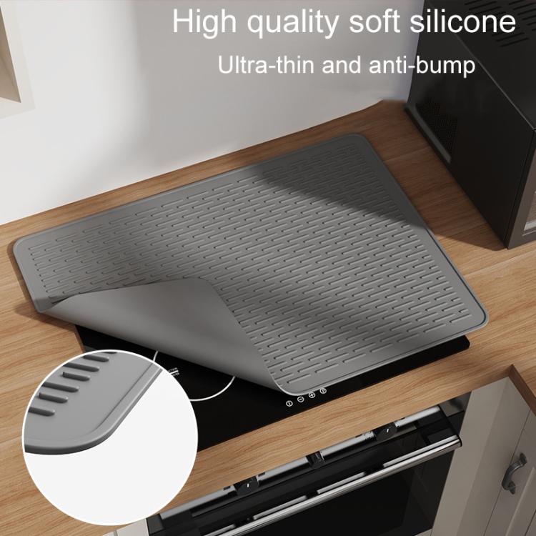 Grande Tapete Protetor de Silicone para Fogão, Almofada para Bancada de Cozinha, Drenagem de Louça e Prevenção de Manchas, 71 x 50 x 0,3cm