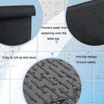 Grande Tapete Protetor de Silicone para Fogão, Almofada para Bancada de Cozinha, Drenagem de Louça e Prevenção de Manchas, 71 x 50 x 0,3cm