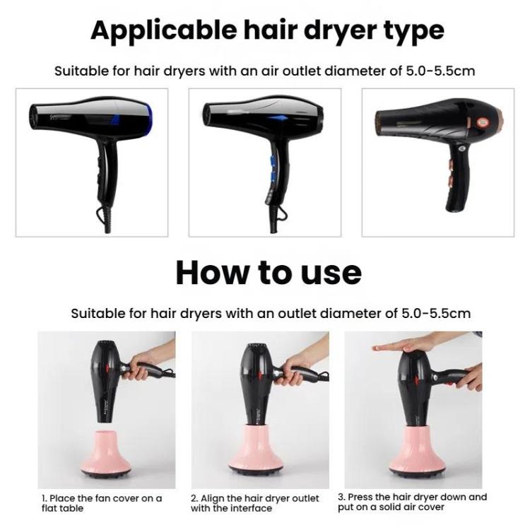 Difusor para Secador de Cabelo, Tampa para Secador de Cabelo de Salão, Modelador, Capuz de Vento Grande