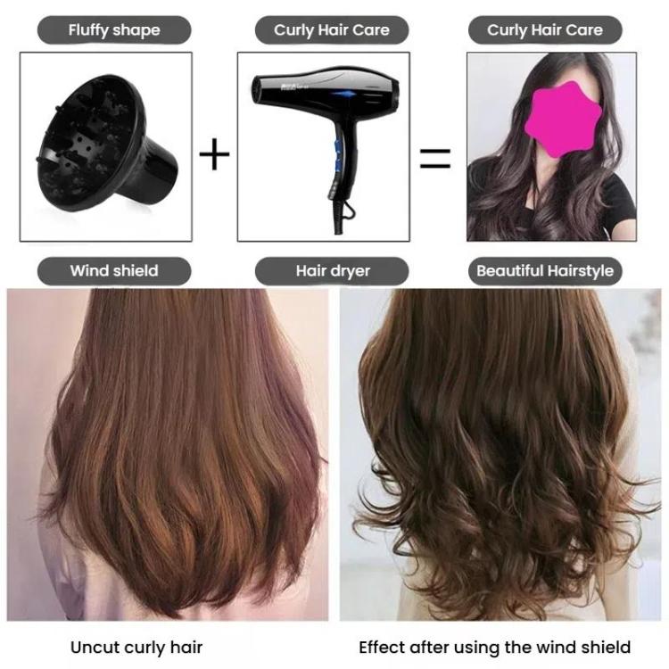Difusor para Secador de Cabelo, Tampa para Secador de Cabelo de Salão, Modelador, Capuz de Vento Grande