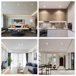 Lâmpada de Teto Redonda RGB+Luz Branca Embutida com Dimmer e Controlo Remoto, Controlo Remoto IR 10W 220V, Controlo Remoto IR 10W 85-265V, Controlo Remoto IR 15W 220V, Controlo Remoto IR 15W 85-265V