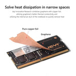 2pcs /Pack Radiador de Dissipação de Calor em Grafeno de Cobre Puro JEYI para Memória de Portátil DDR5 DDR4 DDR3