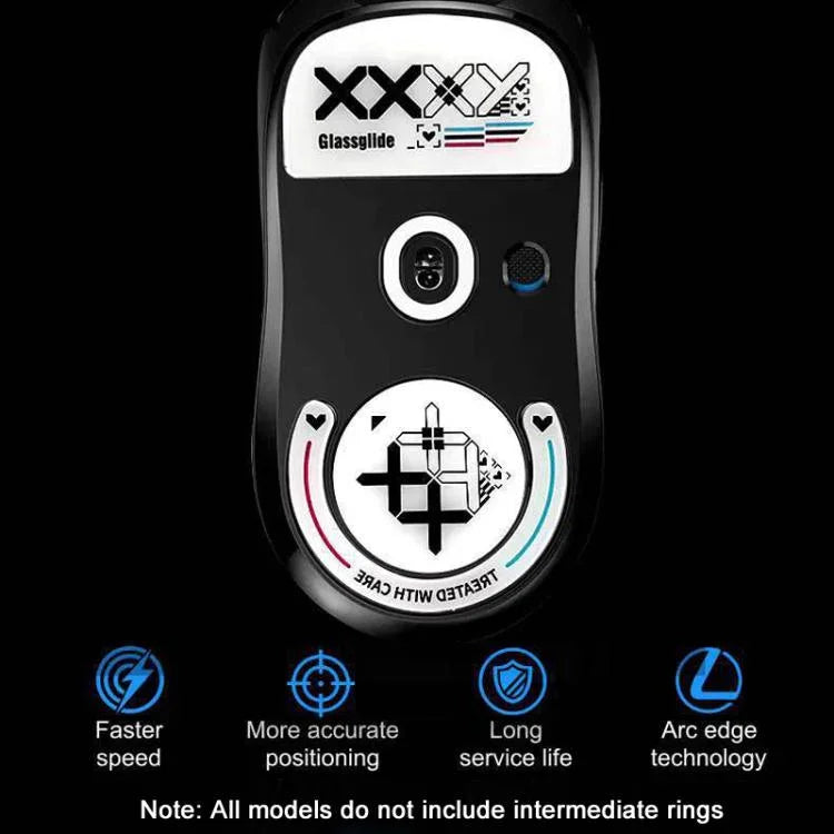Autocolantes para Patins de Rato em Vidro Logitech GPW, Antiderrapantes
