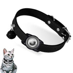 Para AirTag 2ª Geração / AirTag 1ª Geração Capa Protetora Impermeável para Rastreadores Coleira de Couro para Animais Localizador de Gatos Anti-Perda