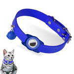 Para AirTag 2ª Geração / AirTag 1ª Geração Capa Protetora Impermeável para Rastreadores Coleira de Couro para Animais Localizador de Gatos Anti-Perda