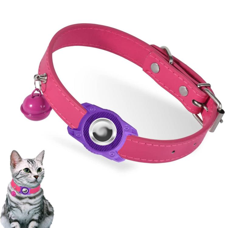 Para AirTag 2ª Geração / AirTag 1ª Geração Capa Protetora Impermeável para Rastreadores Coleira de Couro para Animais Localizador de Gatos Anti-Perda