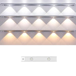 Barra de Luz com Sensor de Movimento Recárregavel para Armário e Roupeiro com Controlo Remoto, 20cm, 30cm, 40cm, 60cm, 80cm