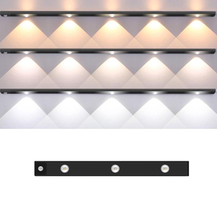 Barra de Luz com Sensor de Movimento Recárregavel para Armário e Roupeiro com Controlo Remoto, 20cm, 30cm, 40cm, 60cm, 80cm