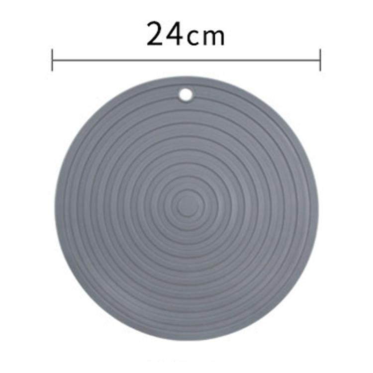 Tapete Redondo de Silicone Grau Alimentar para Isolamento Térmico, Proteção Contra Queimaduras e Antiderrapante para Cozinha