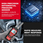 Manómetro digital de alta precisão para pressão diferencial HABOTEST HT636, microtestador de pressão, HT636