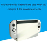 Capa Protetora 2 em 1 TPU Para Nintendo Switch OLED / Joy-Con Suporte