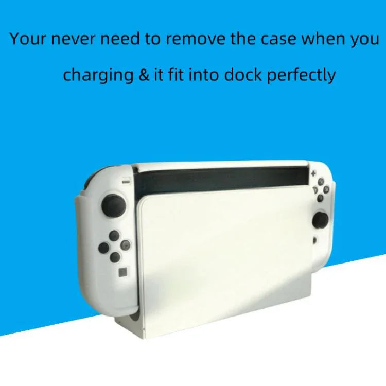 Capa Protetora 2 em 1 TPU Para Nintendo Switch OLED / Joy-Con Suporte