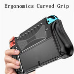 Capa Protetora TPU Integrada Para Consola Switch OLED Com 2 Slots Para Cartões de Jogo