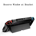 Capa Protetora TPU Integrada Para Consola Switch OLED Com 2 Slots Para Cartões de Jogo