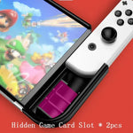 Capa Protetora TPU Integrada Para Consola Switch OLED Com 2 Slots Para Cartões de Jogo
