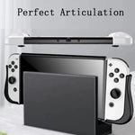 Capa Protetora TPU Integrada Para Consola Switch OLED Com 2 Slots Para Cartões de Jogo