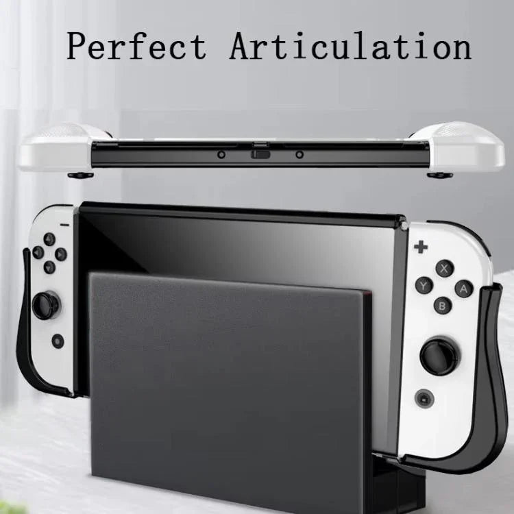 Capa Protetora TPU Integrada Para Consola Switch OLED Com 2 Slots Para Cartões de Jogo