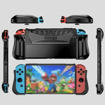 Capa Protetora TPU Integrada Para Consola Switch OLED Com 2 Slots Para Cartões de Jogo