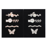 Conjunto de 4 peças de anéis decorativos metálicos para pulseira de silicone de relógio inteligente de 22 mm de largura