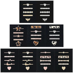 Conjunto de 5 Peças de Correias de Silicone para Smartwatch de 20mm com Anel Decorativo de Metal, Dourado 1, Prateado 2, Dourado Rosa 3, Dourado Rosa 4, Prateado 5, Dourado Rosa 6, Dourado 7, Dourado Rosa 8, Dourado 9