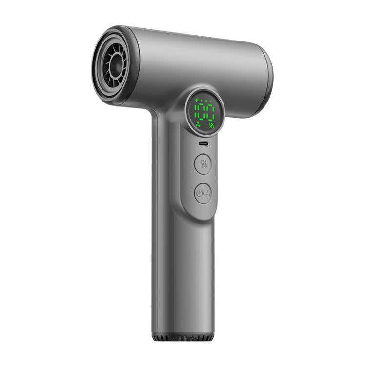 Secador de Cabelo Sem Fios com Motor de Alta Velocidade de 30.000 RPM, 100 Níveis Ajustáveis de Ar Frio/Quente, Bateria de Longa Duração de 15600mAh