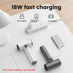 Secador de Cabelo Sem Fios com Motor de Alta Velocidade de 30.000 RPM, 100 Níveis Ajustáveis de Ar Frio/Quente, Bateria de Longa Duração de 15600mAh