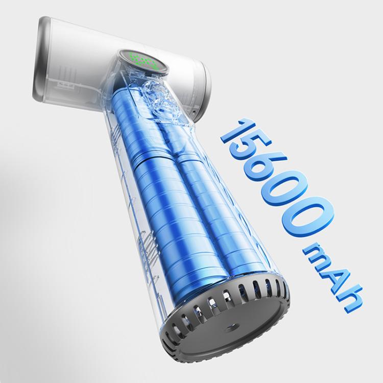 Secador de Cabelo Sem Fios com Motor de Alta Velocidade de 30.000 RPM, 100 Níveis Ajustáveis de Ar Frio/Quente, Bateria de Longa Duração de 15600mAh
