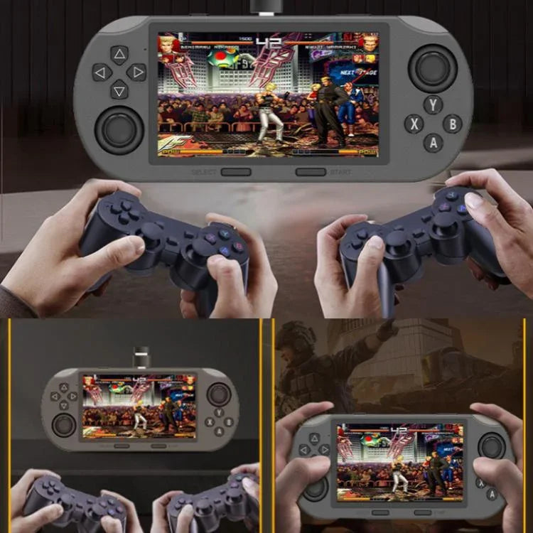 Consola de Jogos Portátil com Ecrã IPS de 4,5 polegadas 64G Com 20000 Jogos Integrados, SF3000, SF3000 com 2 Comandos