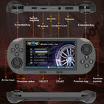 Consola de Jogos Portátil com Ecrã IPS de 4,5 polegadas 64G Com 20000 Jogos Integrados, SF3000, SF3000 com 2 Comandos
