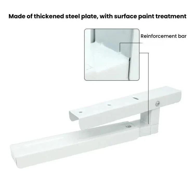 2pcs /Set Retractable Folding Microwave Oven Bracket Carbon Steel Kitchen Shelf