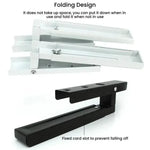 2pcs /Set Retractable Folding Microwave Oven Bracket Carbon Steel Kitchen Shelf